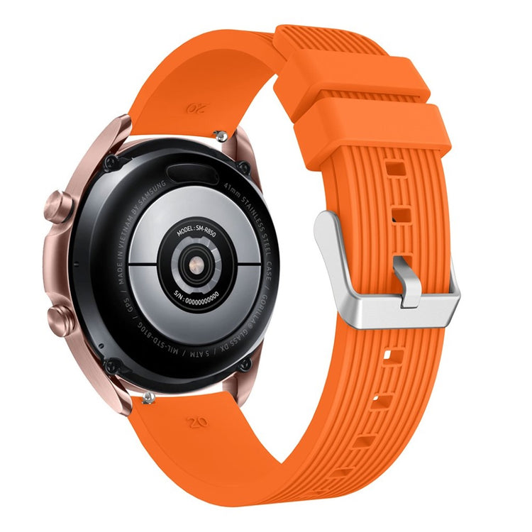 Rigtigt pænt Samsung Galaxy Watch 3 (41mm) Silikone Rem - Orange#serie_3