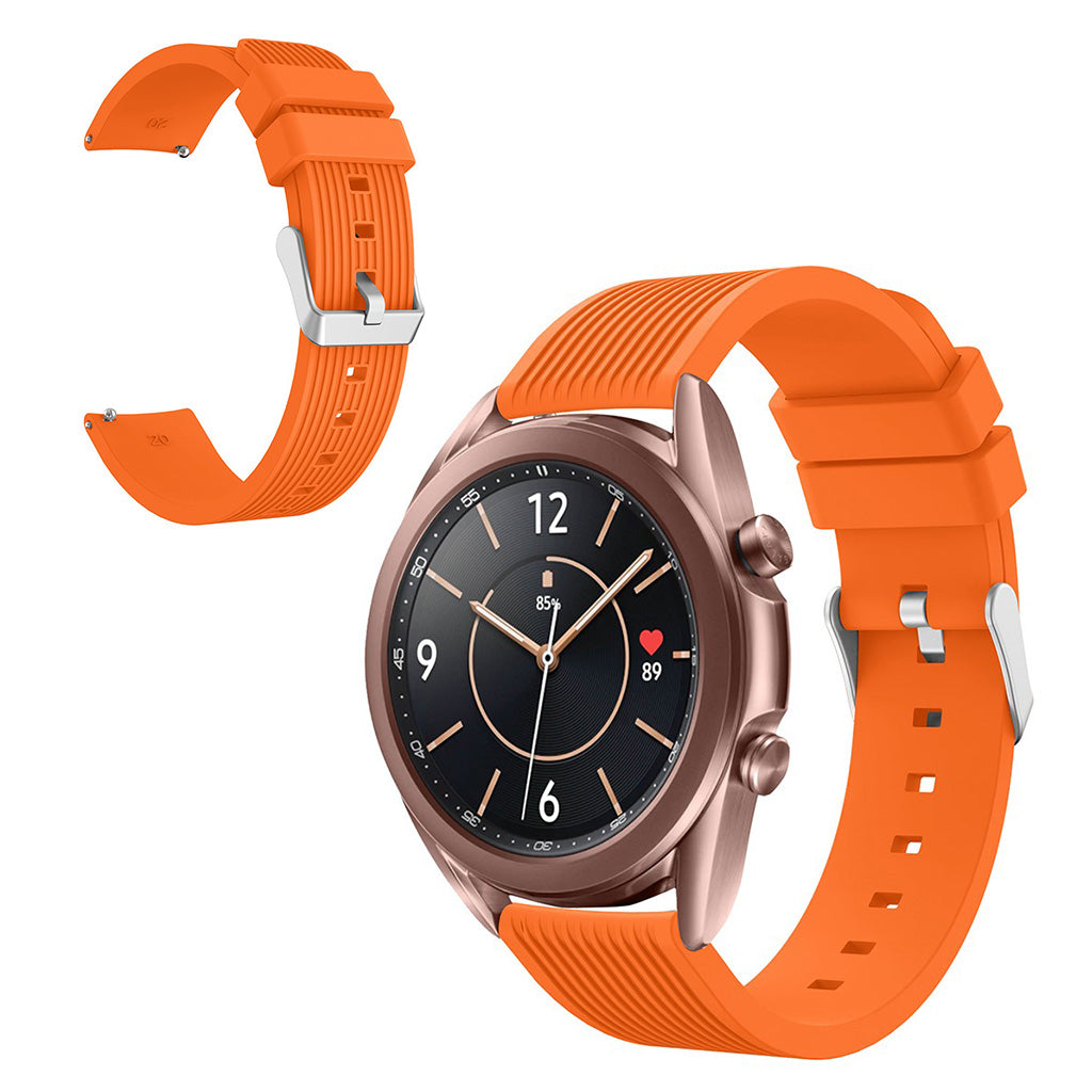 Rigtigt pænt Samsung Galaxy Watch 3 (41mm) Silikone Rem - Orange#serie_3