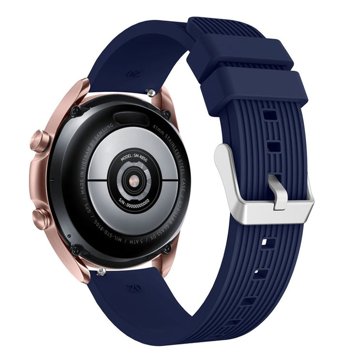 Rigtigt pænt Samsung Galaxy Watch 3 (41mm) Silikone Rem - Blå#serie_8