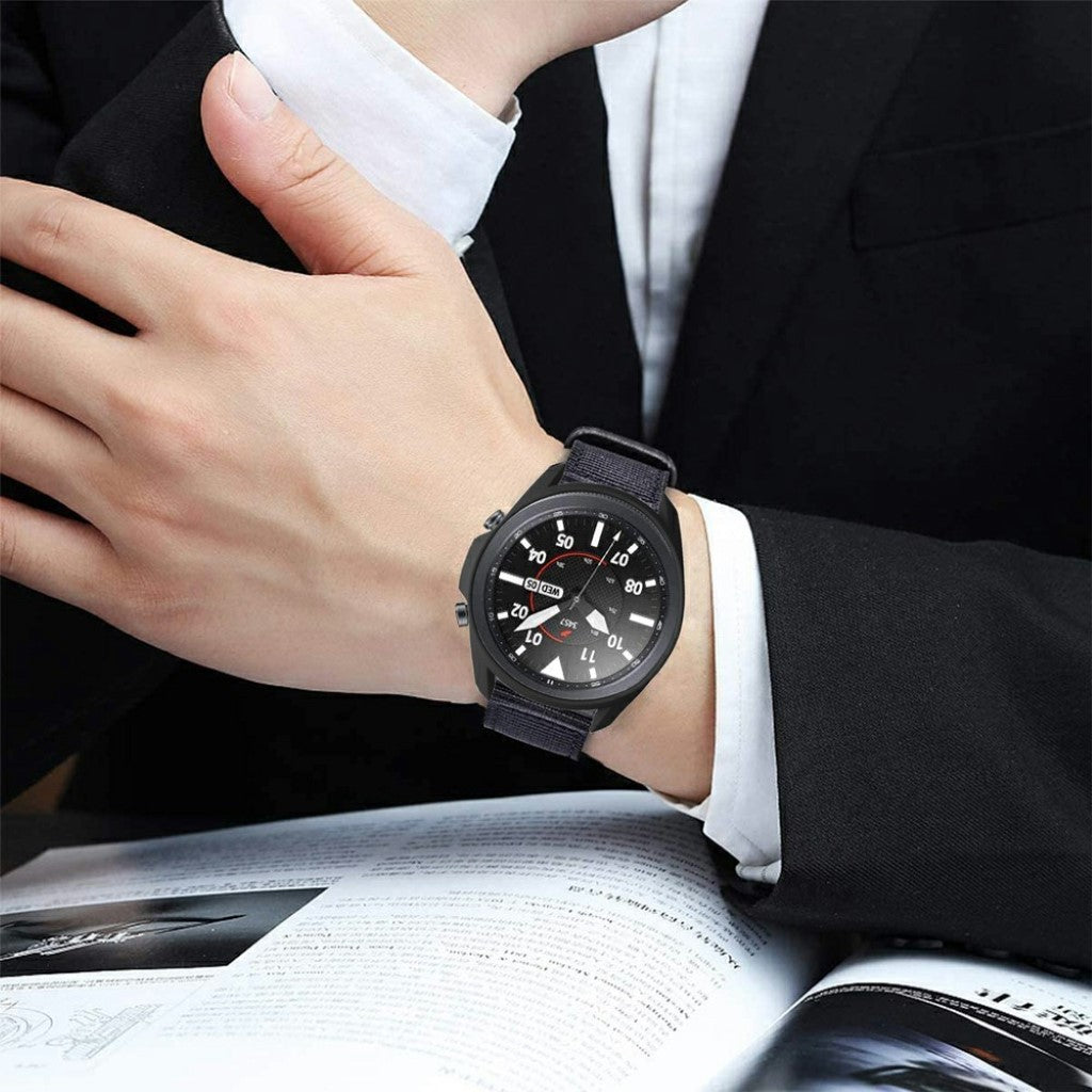 Samsung Galaxy Watch 3 (41mm) Holdbar Silikone Bumper  - Sort#serie_1