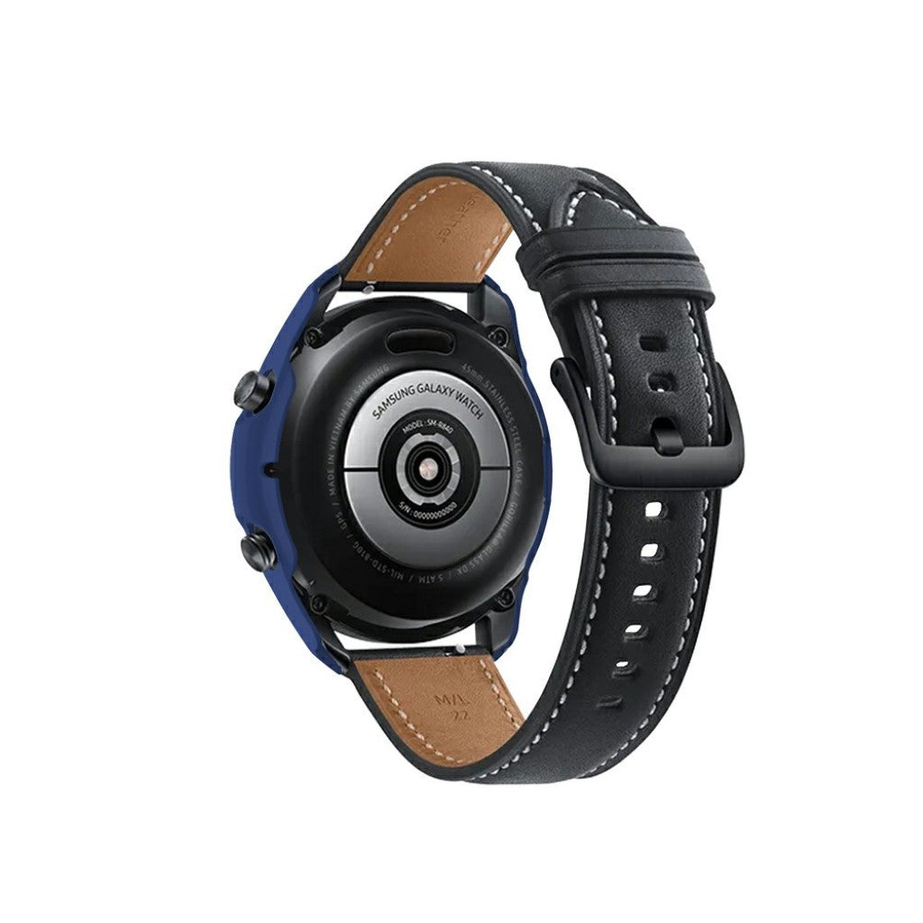 Samsung Galaxy Watch 3 (41mm) Holdbar Silikone Bumper  - Sort#serie_7