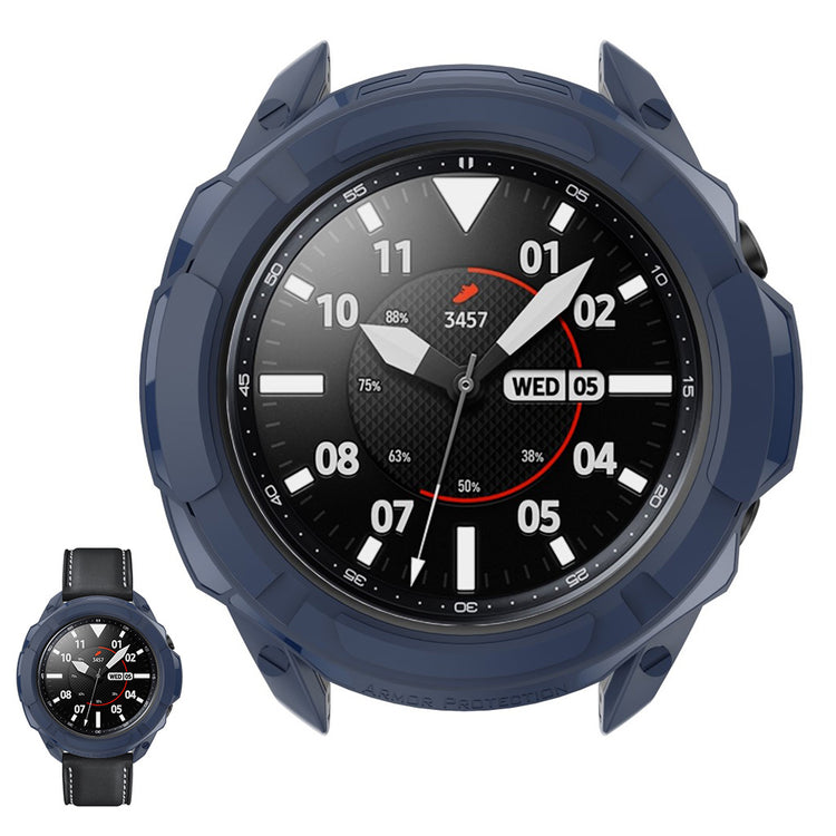 Samsung Galaxy Watch 3 (41mm) Beskyttende Silikone Bumper  - Blå#serie_4