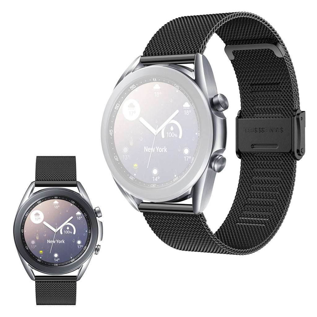Rigtigt pænt Samsung Galaxy Watch 3 (41mm) Metal Rem - Sort#serie_030