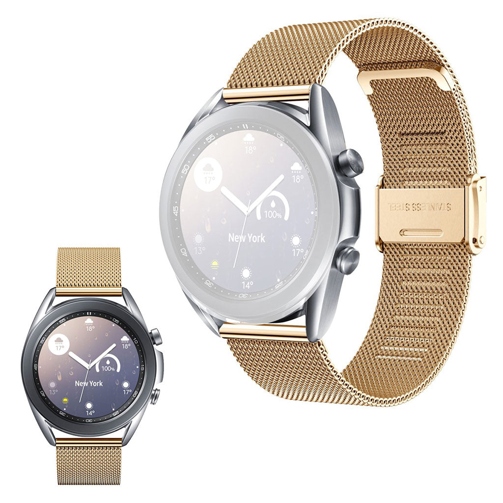Vildt sejt Samsung Galaxy Watch 3 (41mm) Metal Rem - Guld#serie_031