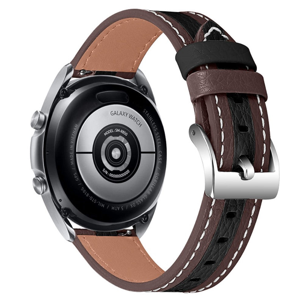  Samsung Galaxy Watch 3 (41mm) / Samsung Galaxy Watch (42mm) Ægte læder Rem - Brun#serie_3
