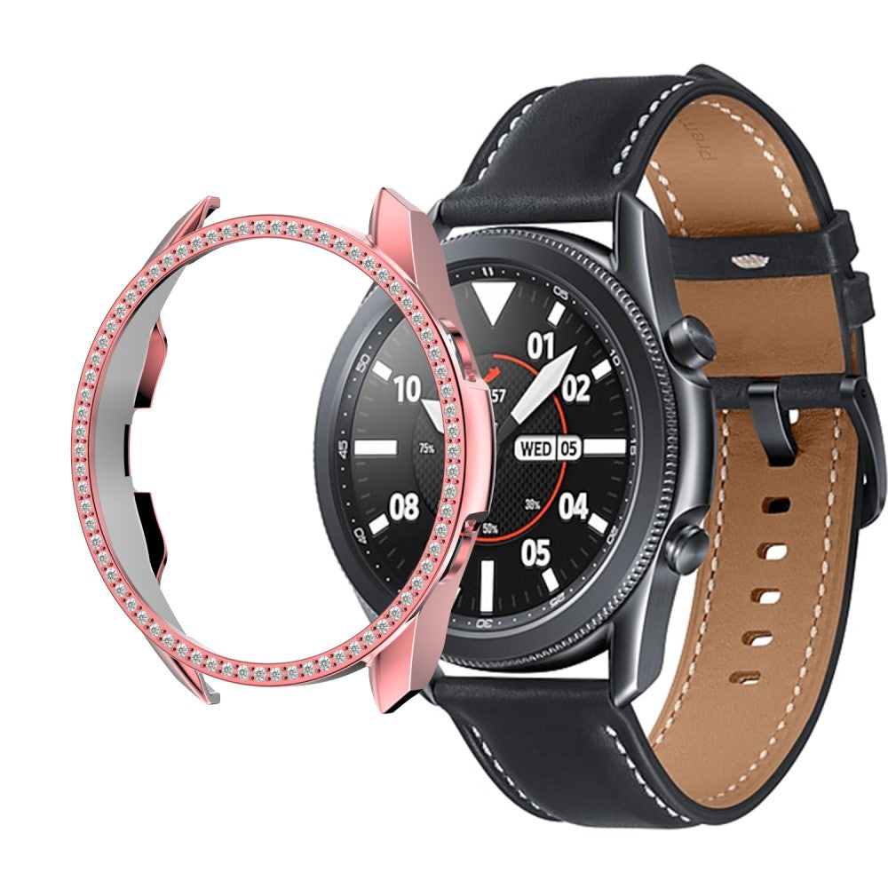 Samsung Galaxy Watch 3 (41mm)  Plastik og Rhinsten Bumper  - Pink#serie_2