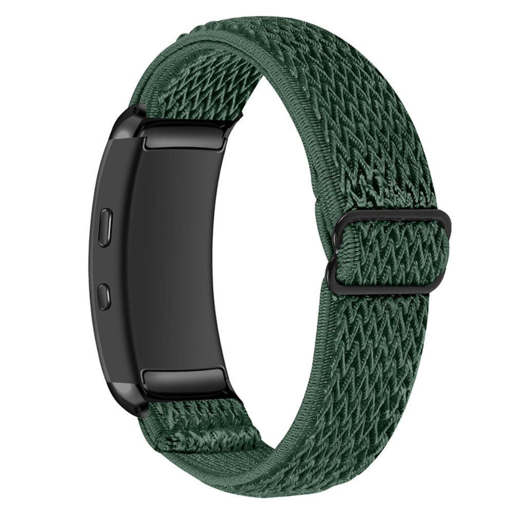 Vildt slidstærk Samsung Gear Fit2 Nylon Rem - Grøn#serie_7