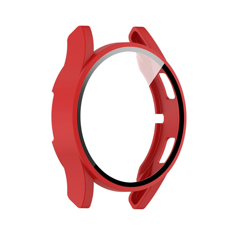 Rigtigt Fed Samsung Galaxy Watch 4 (40mm) Cover med Skærmbeskytter i Plastik og Hærdet Glas - Rød#serie_4