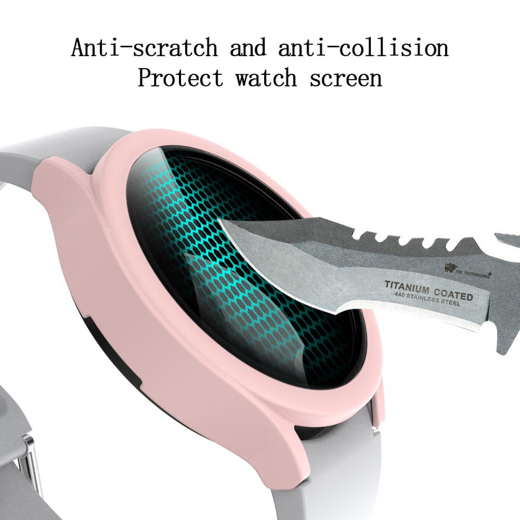 Godt Samsung Galaxy Watch 4 (40mm) Cover med Skærmbeskytter i Plastik og Hærdet Glas - Pink#serie_2