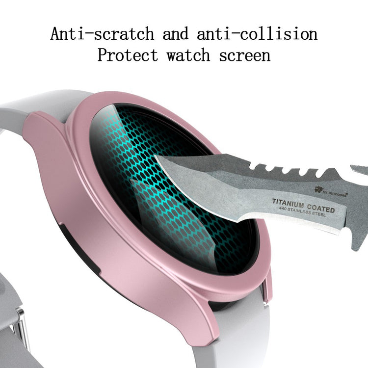 Godt Samsung Galaxy Watch 4 (40mm) Cover med Skærmbeskytter i Plastik og Hærdet Glas - Pink#serie_6