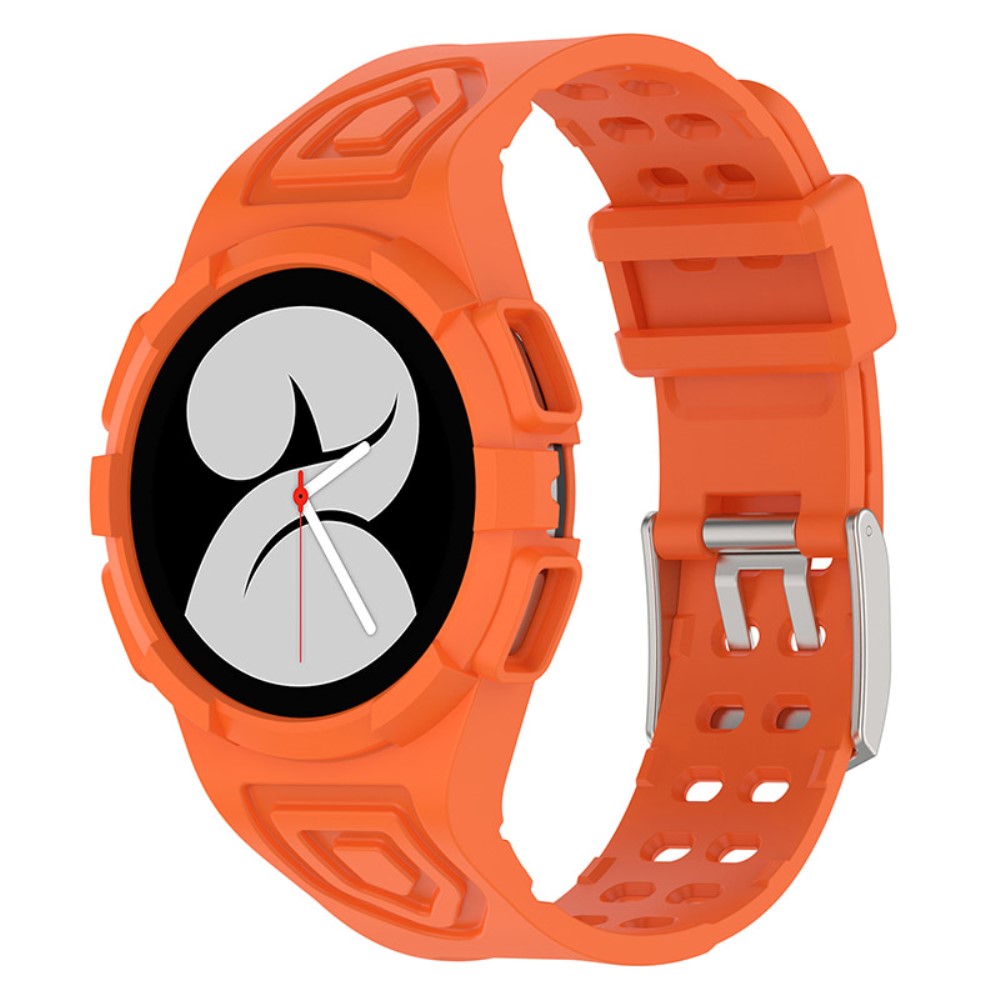 Tidsløst Samsung Galaxy Watch 4 (40mm) Silikone Rem - Orange#serie_13