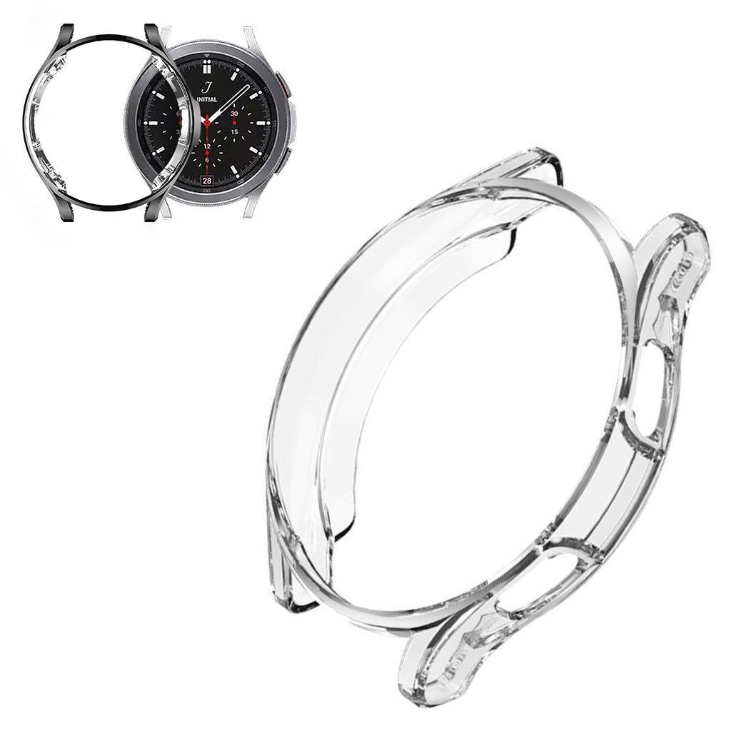 Samsung Galaxy Watch 4 (44mm) Gennemsigtig Silikone Bumper  - Gennemsigtig#serie_1