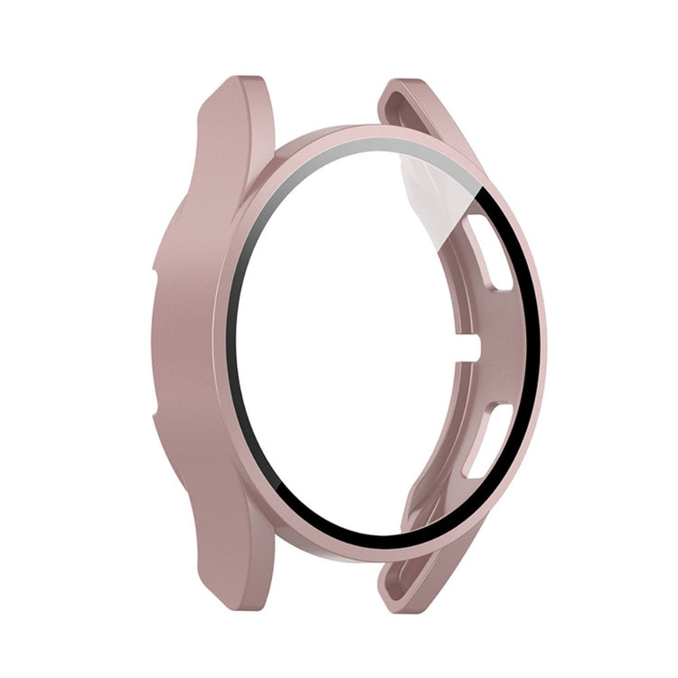 Super Godt Samsung Galaxy Watch 4 (44mm) Cover med Skærmbeskytter i Plastik og Hærdet Glas - Pink#serie_4