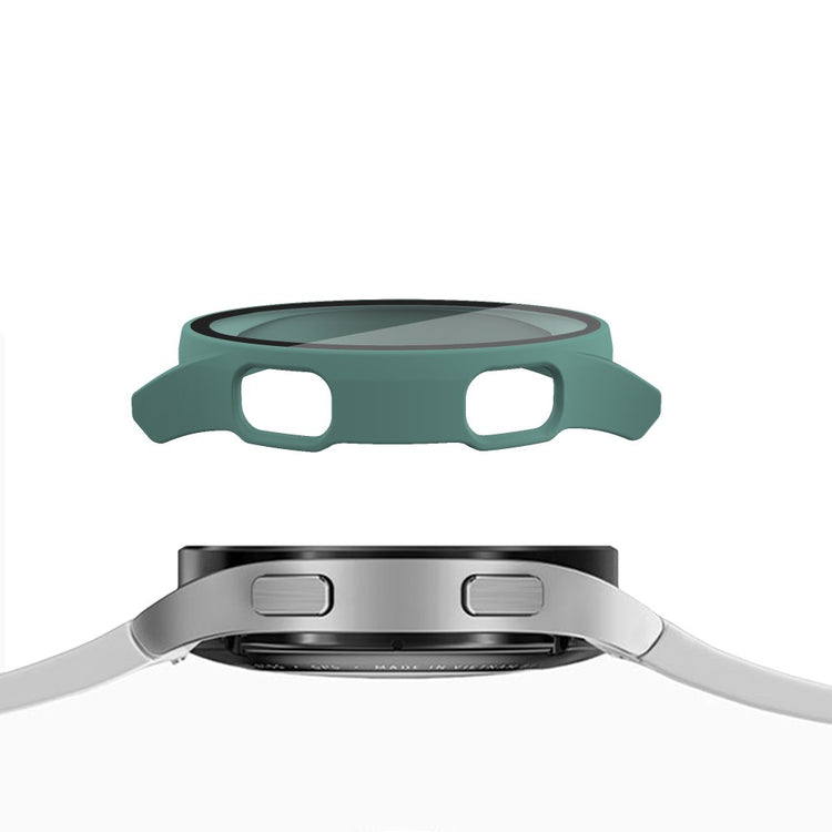 Meget Fed Samsung Galaxy Watch 4 (44mm) Cover med Skærmbeskytter i Plastik og Hærdet Glas - Grøn#serie_5