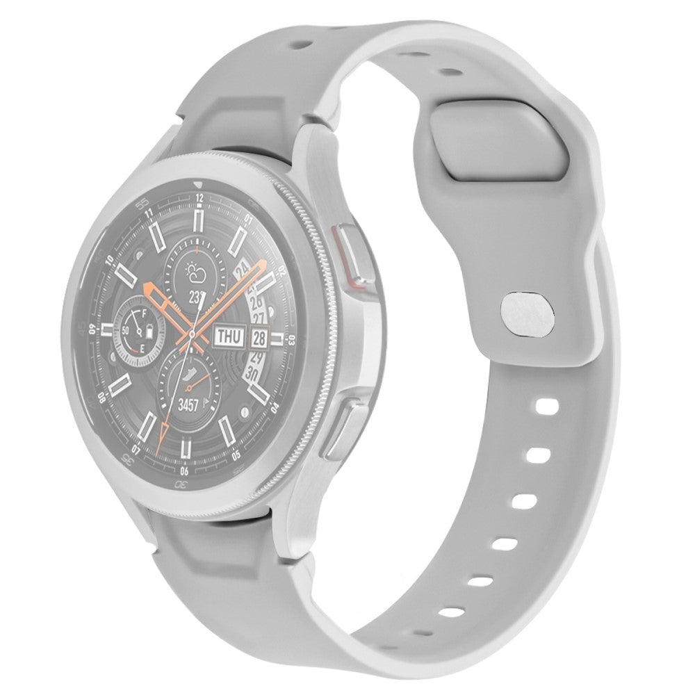  Samsung Galaxy Watch 4 (40mm) / Samsung Galaxy Watch 4 (44mm) Silikone Rem - Sølv#serie_10