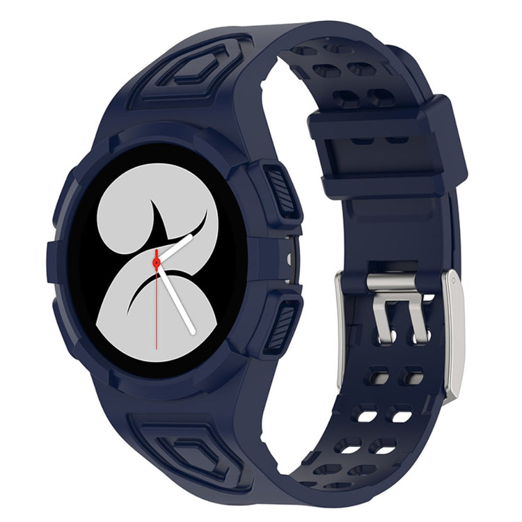 Mega hårdfør Samsung Galaxy Watch 4 (44mm) Silikone Rem - Blå#serie_7
