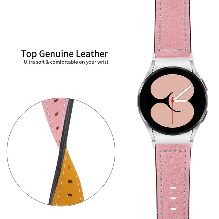 Fortrinligt Universal Samsung Ægte læder Urrem - Pink#serie_3