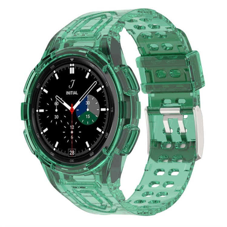 Stilren Samsung Galaxy Watch 4 Classic (46mm) Silikone Rem - Grøn#serie_12