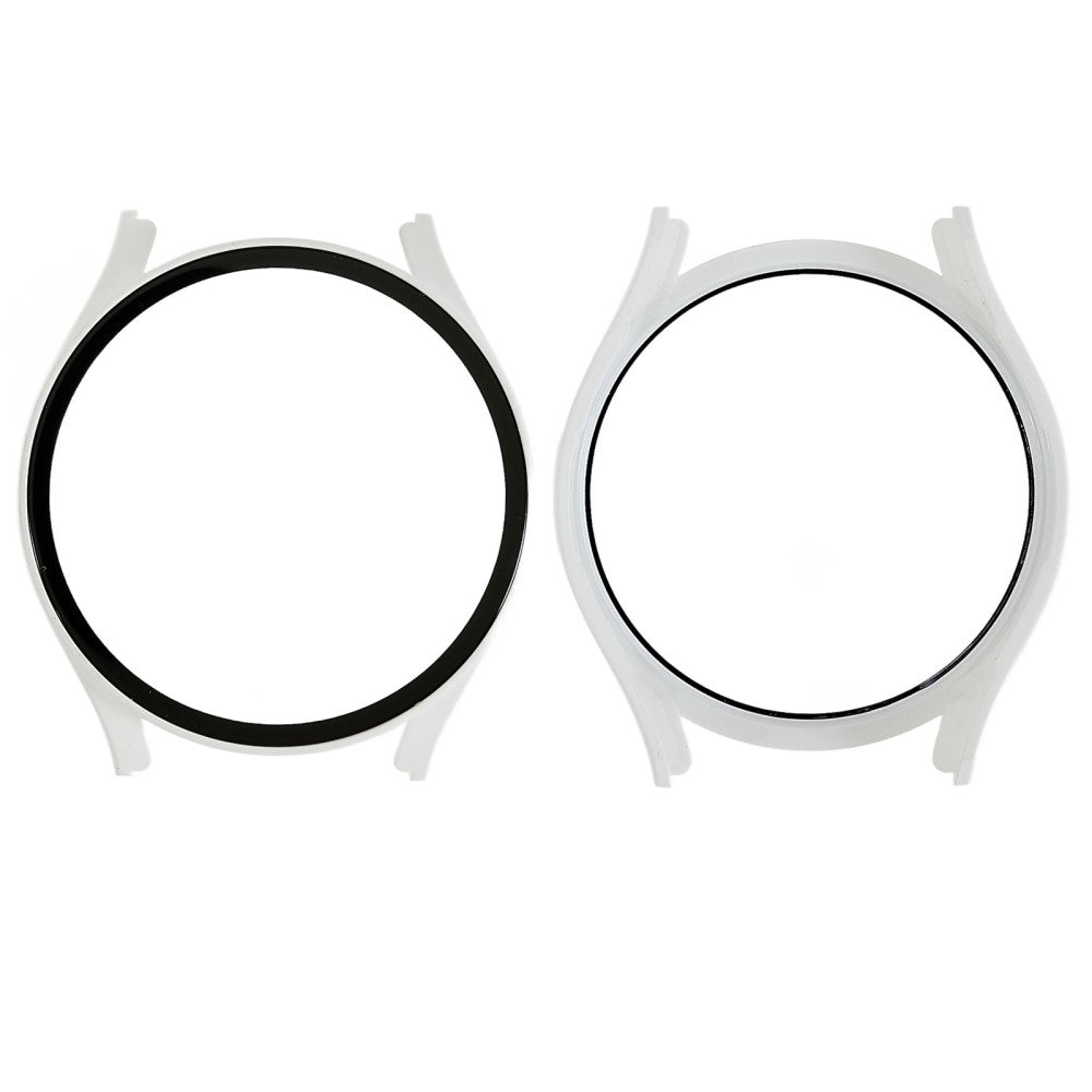 Meget Flot Samsung Galaxy Watch 5 (40mm) Cover med Skærmbeskytter i Plastik og Hærdet Glas - Hvid#serie_8