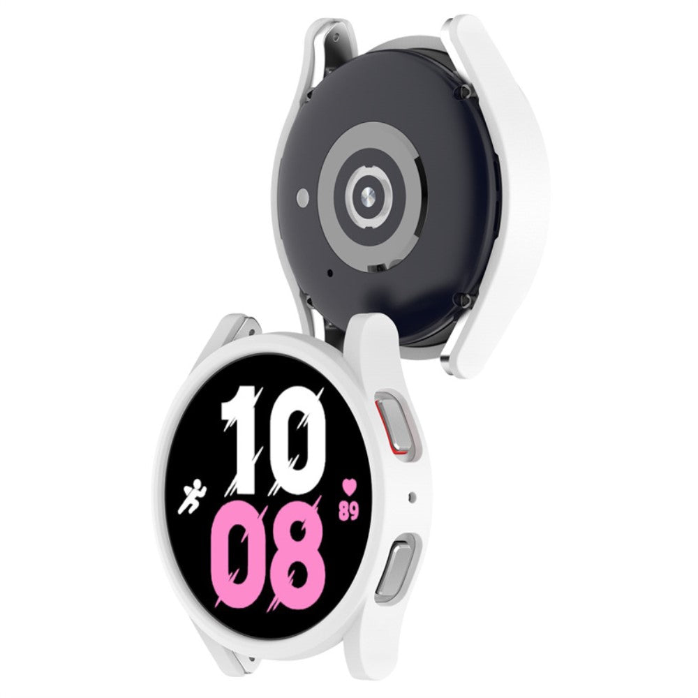 Samsung Galaxy Watch 5 (44mm) / Samsung Galaxy Watch 4 (44mm) Beskyttende Plastik Bumper  - Hvid#serie_1