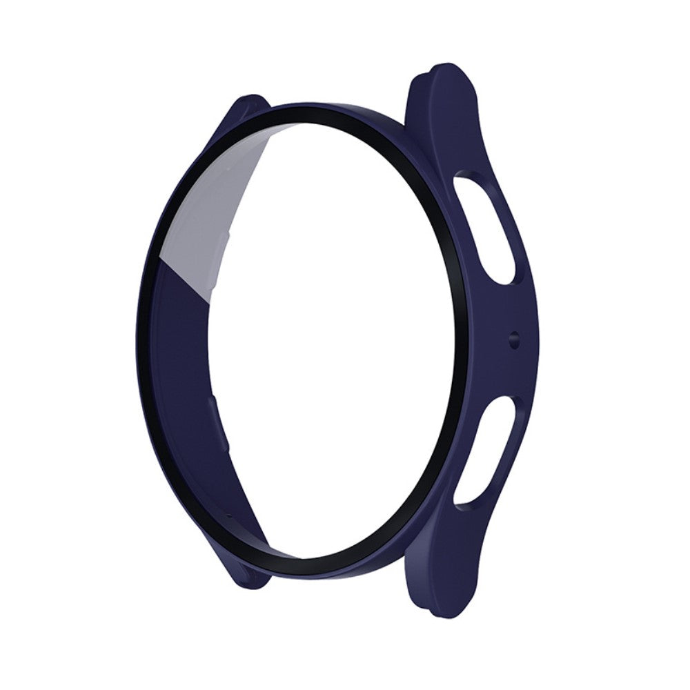 Meget Fint Samsung Galaxy Watch 5 (44mm) / Samsung Galaxy Watch 4 (44mm) Cover med Skærmbeskytter i Plastik og Hærdet Glas - Blå#serie_6