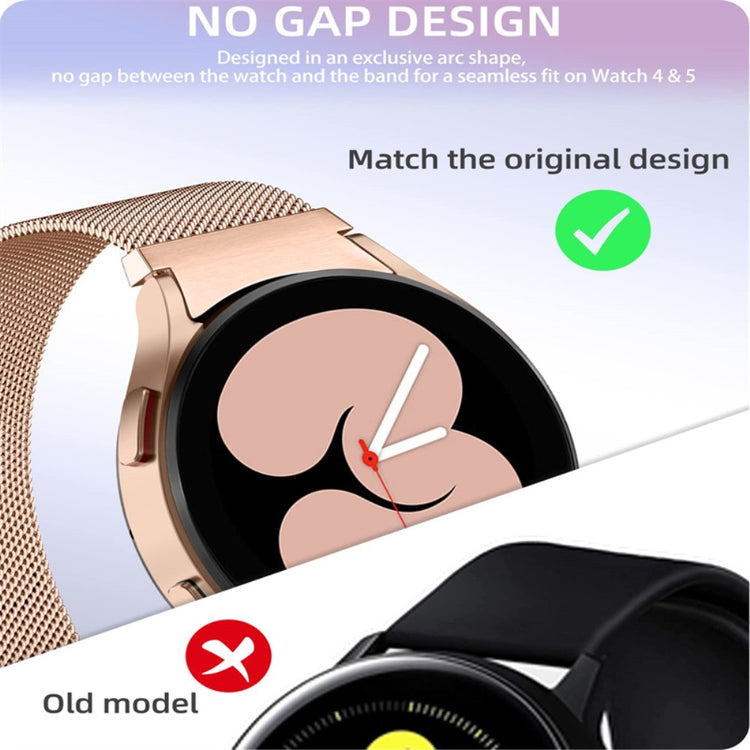 Samsung Galaxy Watch 5 (44mm) Metal Rem med Cover - Pink#serie_5