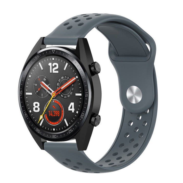 Mega sejt Huawei Watch GT / Huawei Watch Magic Silikone Rem - Sølv#serie_3