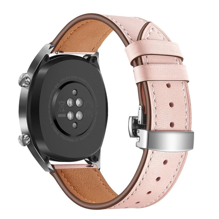 Fint Universal Huawei Ægte læder Rem - Pink#serie_8