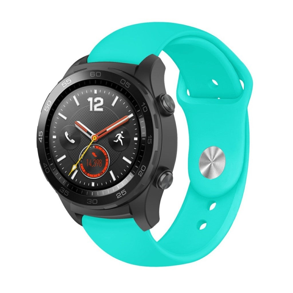 Godt Huawei Watch GT / Huawei Watch Magic Silikone Rem - Blå#serie_12