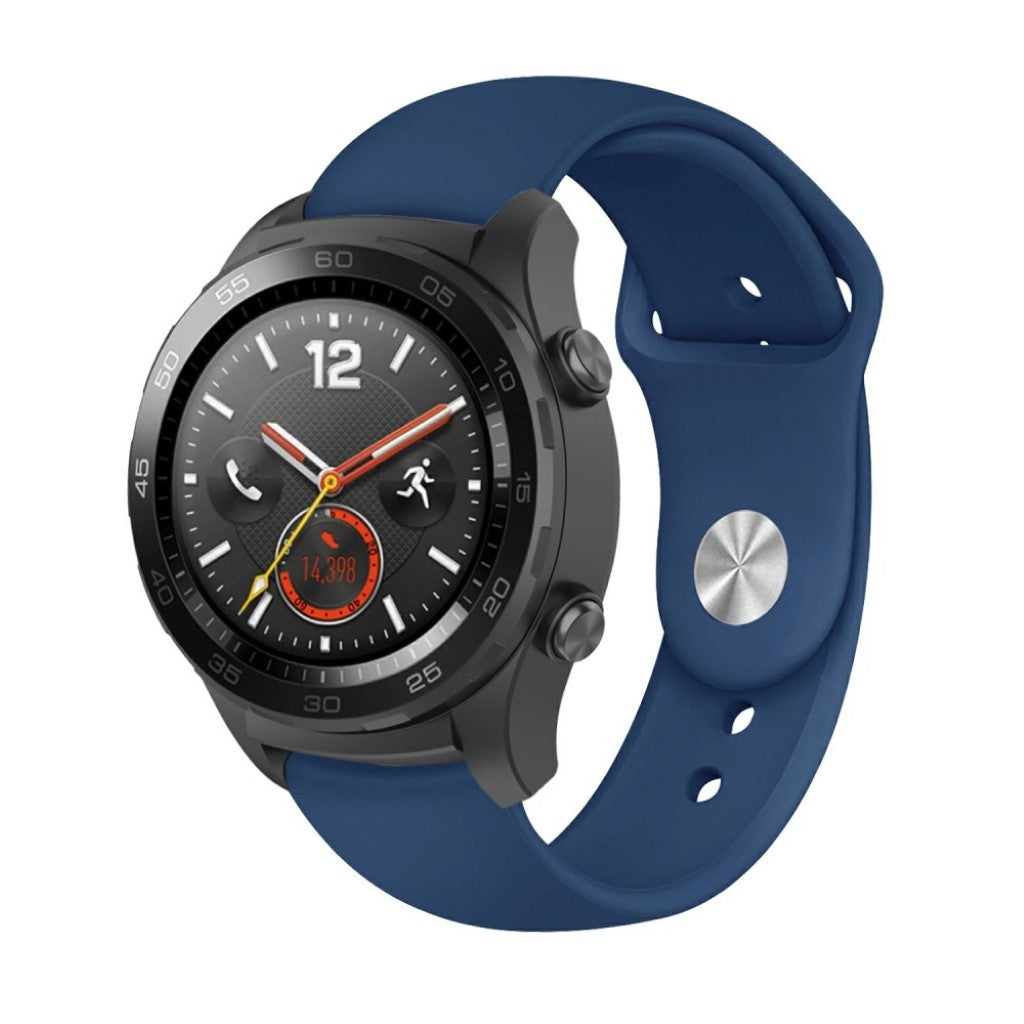 Godt Huawei Watch GT / Huawei Watch Magic Silikone Rem - Blå#serie_13