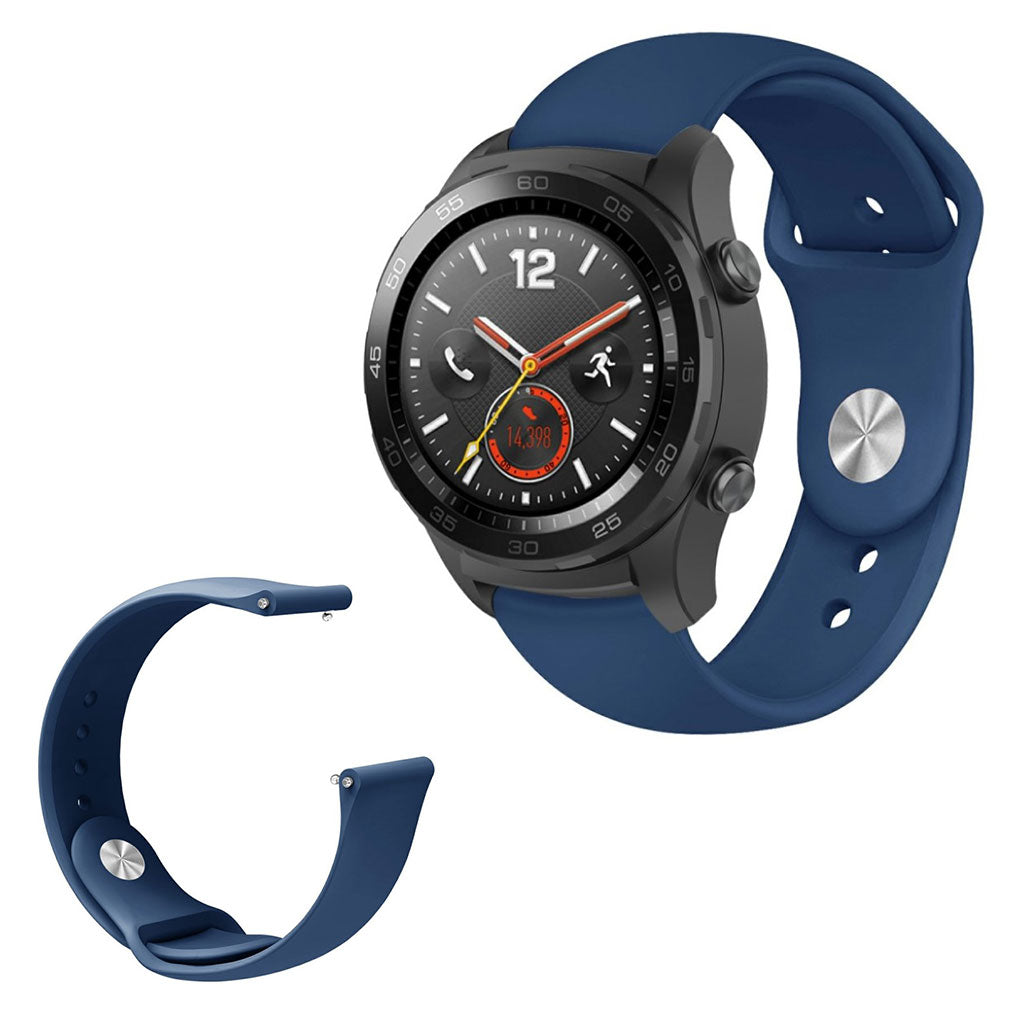 Godt Huawei Watch GT / Huawei Watch Magic Silikone Rem - Blå#serie_13