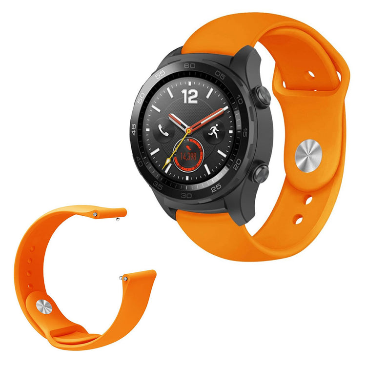 Godt Huawei Watch GT / Huawei Watch Magic Silikone Rem - Orange#serie_3