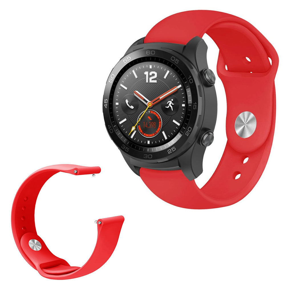 Godt Huawei Watch GT / Huawei Watch Magic Silikone Rem - Rød#serie_5