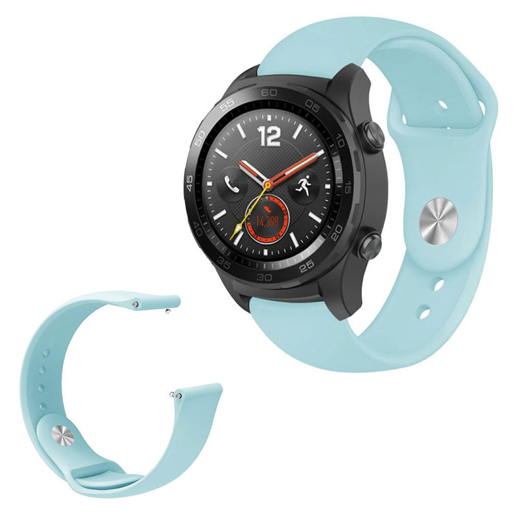 Godt Huawei Watch GT / Huawei Watch Magic Silikone Rem - Blå#serie_9