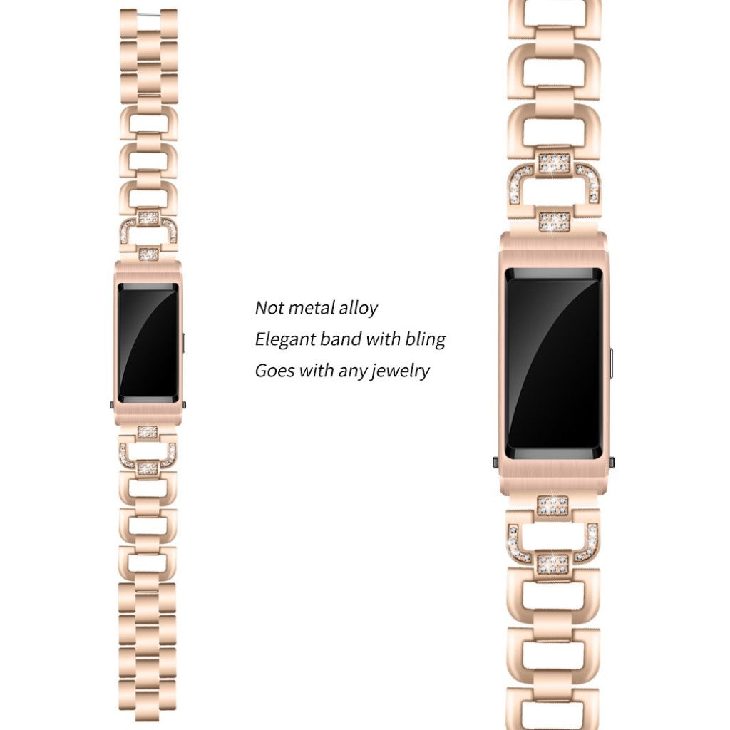 Mega sejt Huawei TalkBand B5 Metal og Rhinsten Rem - Pink#serie_4