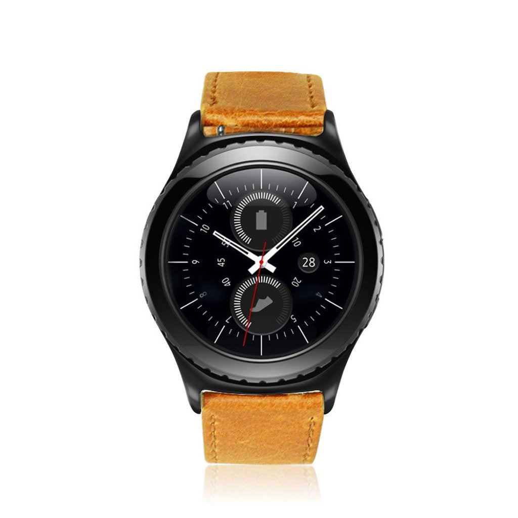 Rigtigt sejt Huawei Watch GT Ægte læder Rem - Brun#serie_1