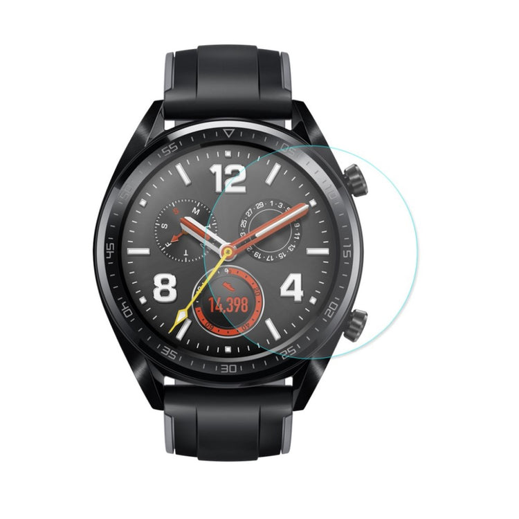 Huawei Watch / Huawei Watch GT Plastik og Glas Cover med Skærmbeskytter - Sølv#serie_2