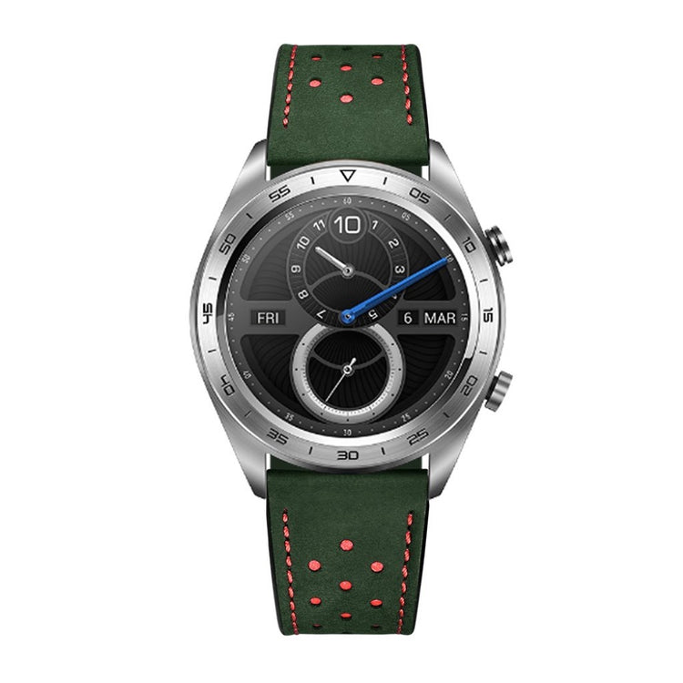 Rigtigt godt Huawei Watch Magic Ægte læder Rem - Grøn#serie_2