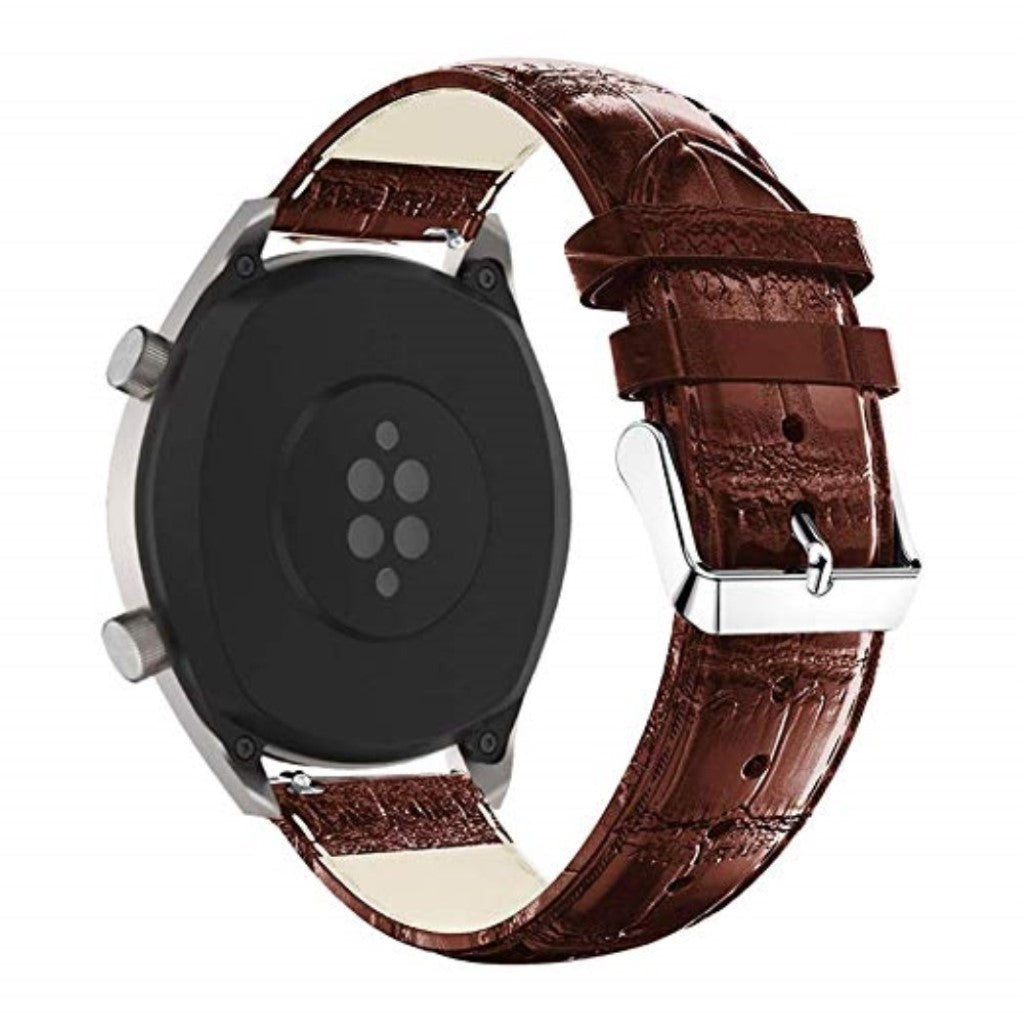 Super skøn Huawei Watch GT 2 46mm Ægte læder Rem - Brun#serie_2