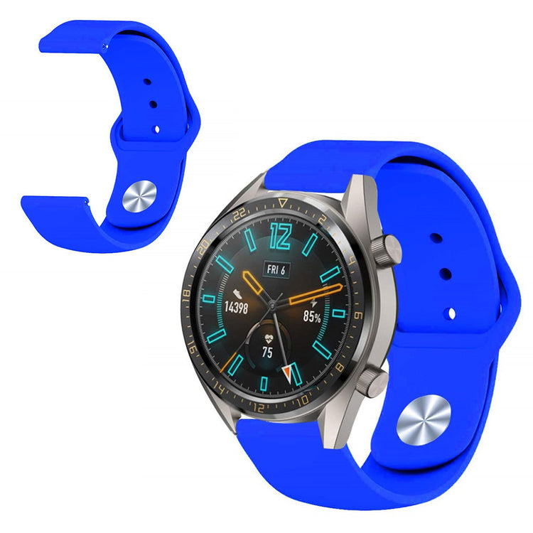 Vildt nydelig Huawei Watch GT 2 46mm Silikone Rem - Blå#serie_3