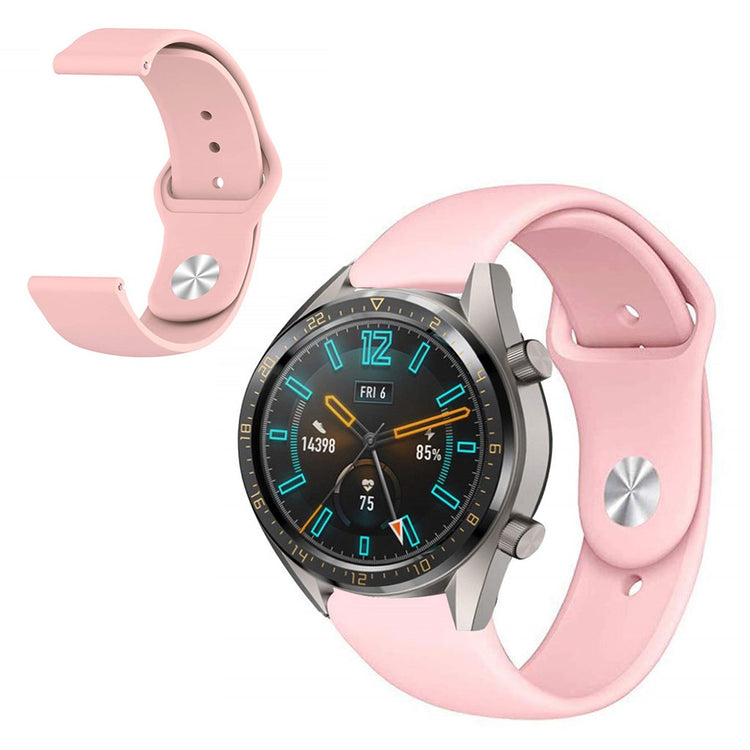 Vildt nydelig Huawei Watch GT 2 46mm Silikone Rem - Pink#serie_4