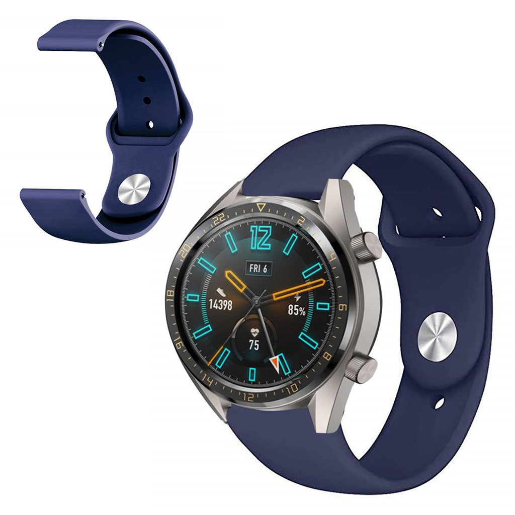 Vildt nydelig Huawei Watch GT 2 46mm Silikone Rem - Blå#serie_7