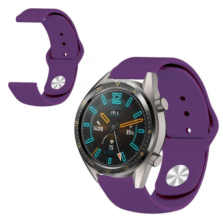 Vildt nydelig Huawei Watch GT 2 46mm Silikone Rem - Lilla#serie_8