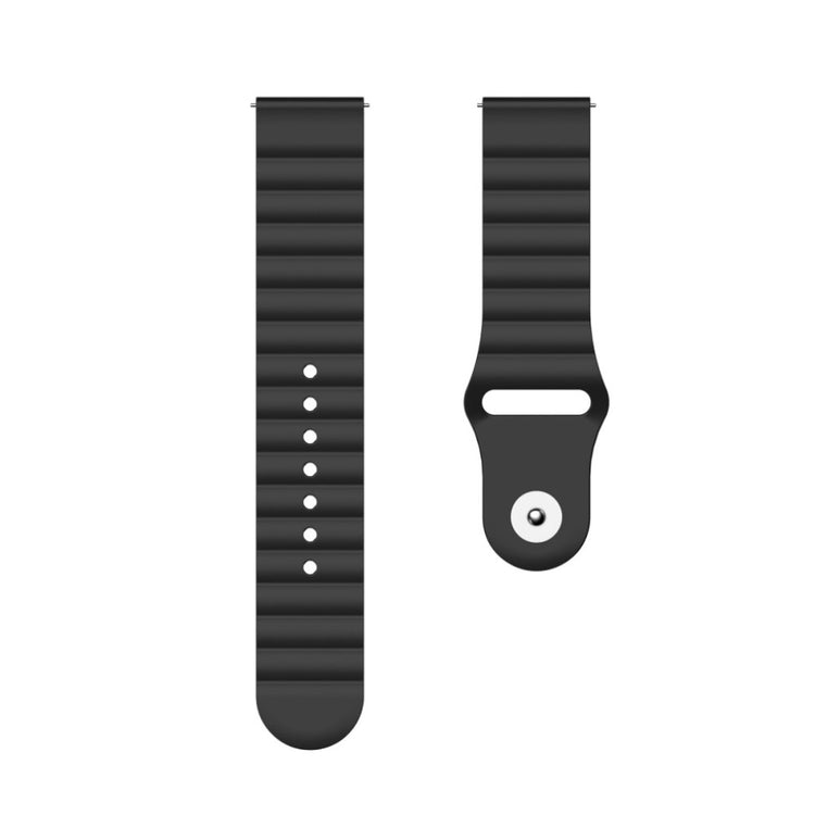 Mega slidstærk Huawei Watch GT 2 46mm Silikone Rem - Sort#serie_1