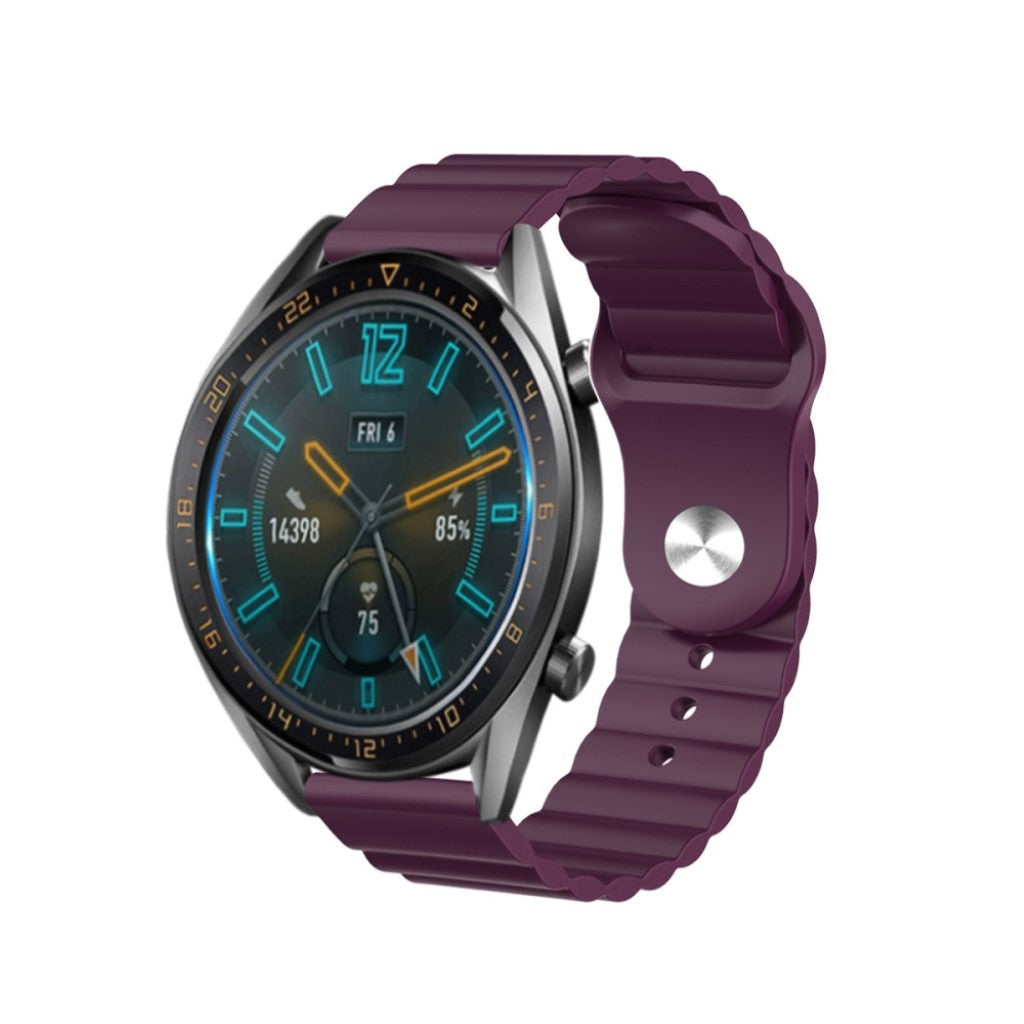 Mega slidstærk Huawei Watch GT 2 46mm Silikone Rem - Lilla#serie_10