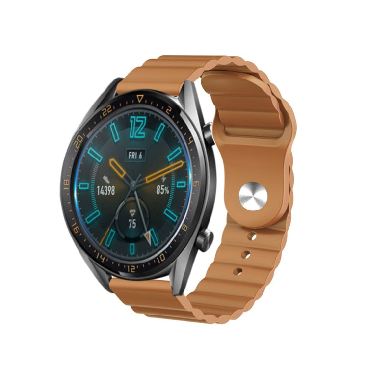 Mega slidstærk Huawei Watch GT 2 46mm Silikone Rem - Brun#serie_11