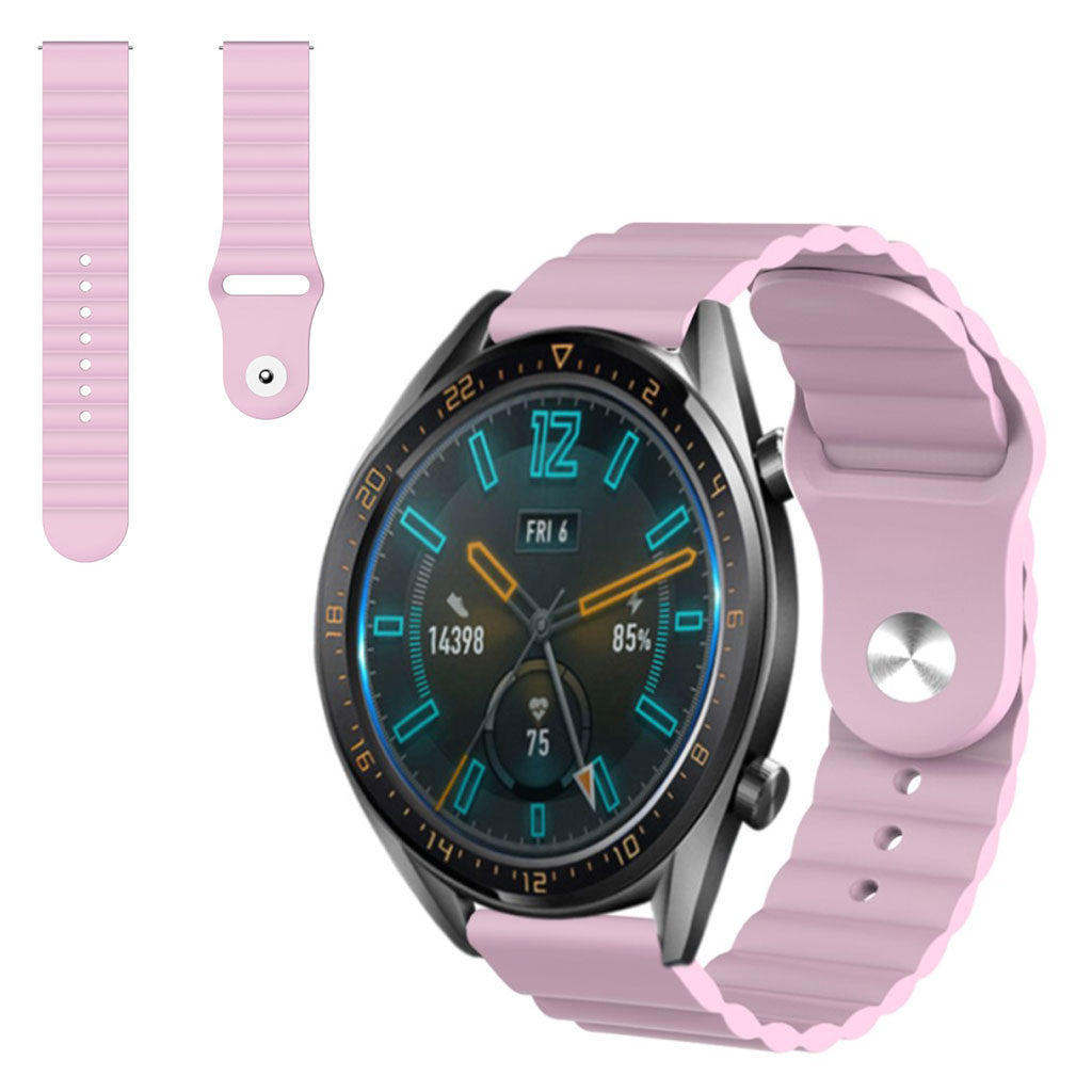 Mega slidstærk Huawei Watch GT 2 46mm Silikone Rem - Lilla#serie_5