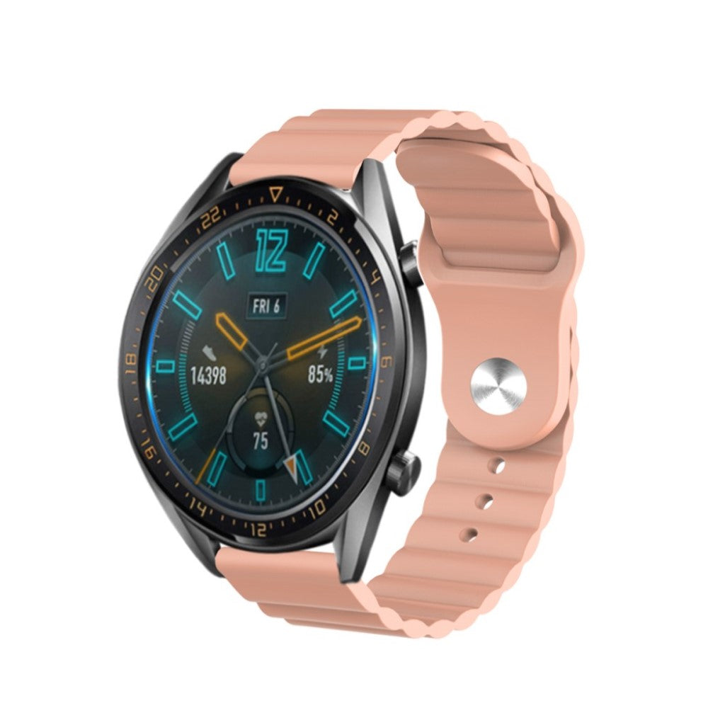Mega slidstærk Huawei Watch GT 2 46mm Silikone Rem - Pink#serie_6