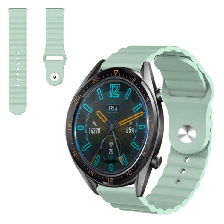 Mega slidstærk Huawei Watch GT 2 46mm Silikone Rem - Blå#serie_7