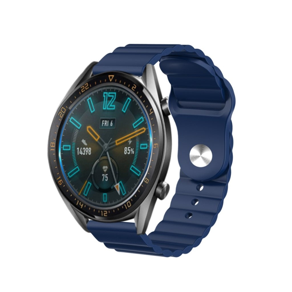 Mega slidstærk Huawei Watch GT 2 46mm Silikone Rem - Blå#serie_9